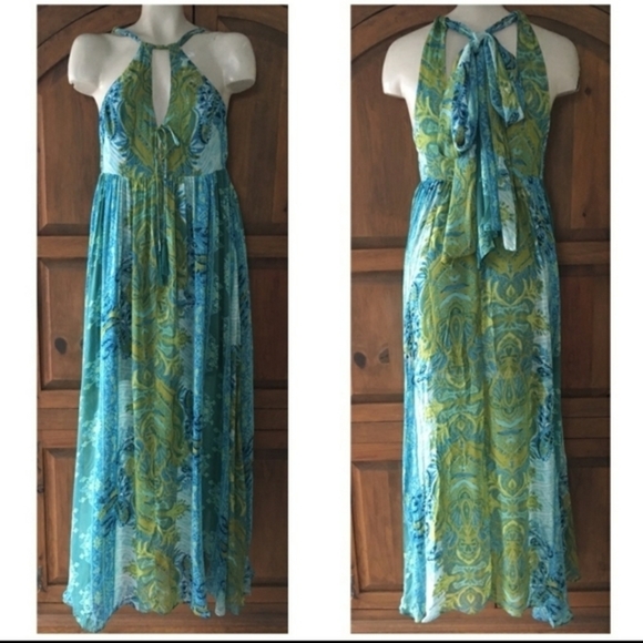 Free People Blue Unattainable Maxi Dress - Picture 4 of 5